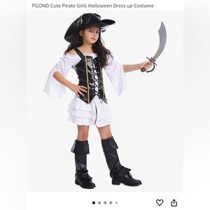 Pirate Kids Costume - Black and White